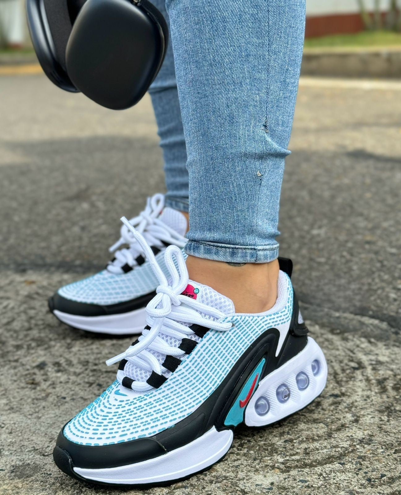 Tenis Nike Air Max Dn Blanco Turquesa